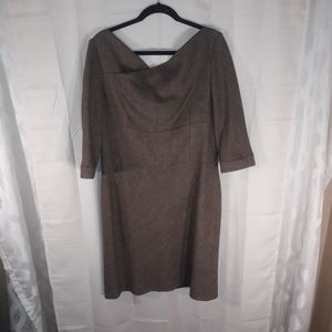 Antonio melani Brown Sheath dress plus size 14